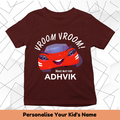 Vroom Vroom Custom Kids Tee