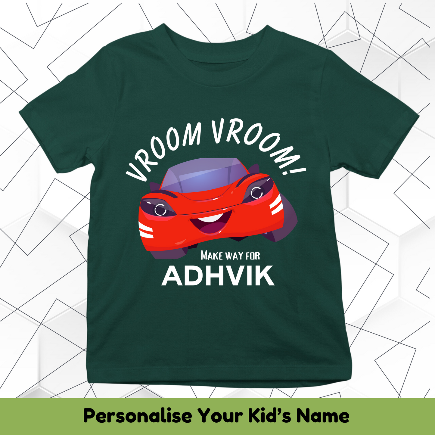 Vroom Vroom Custom Kids Tee