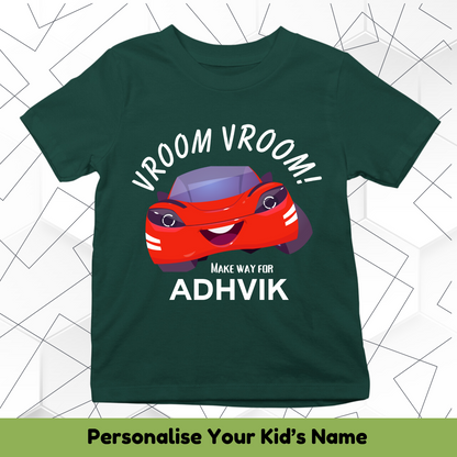 Vroom Vroom Custom Kids Tee