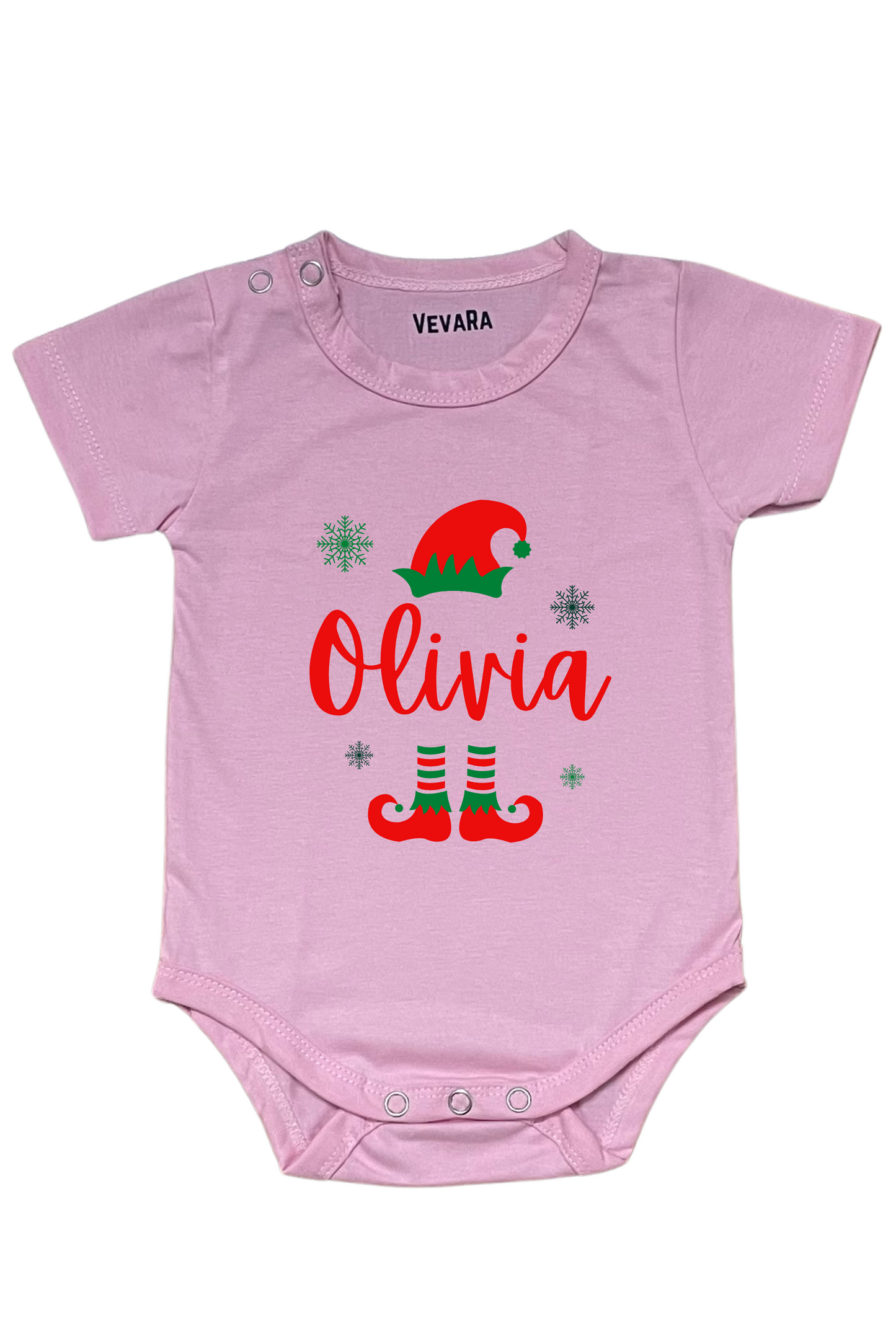 Little ELF With Custom Baby Name - Romper