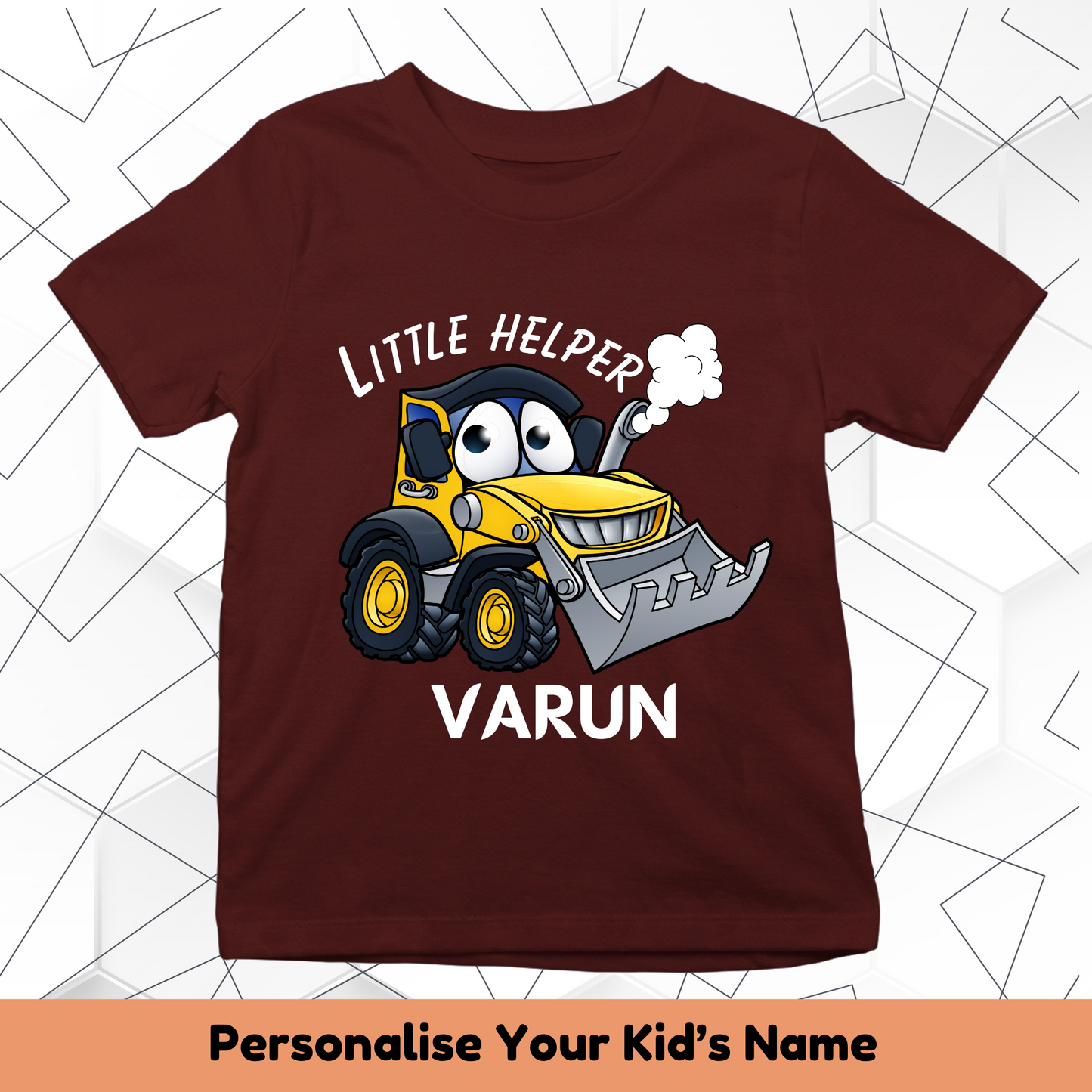 JCB Little Helper Custom Kids Tee