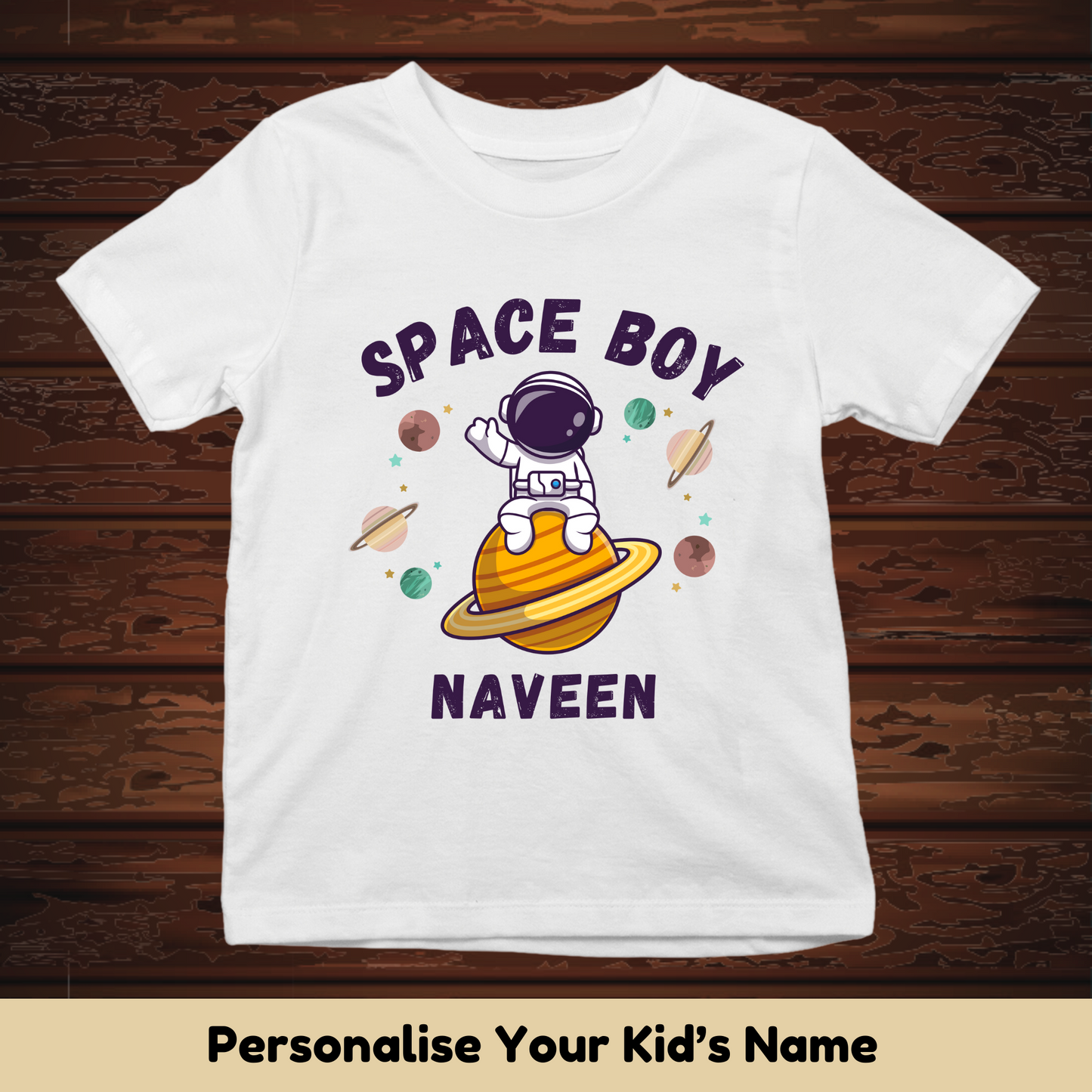 Space Boy Custom Kids Tee