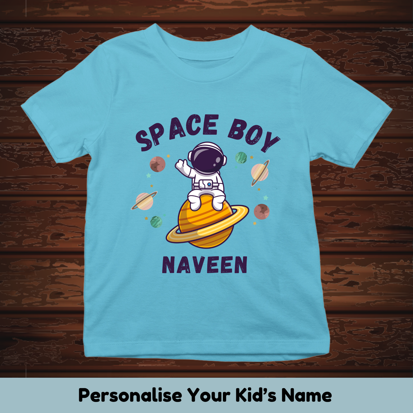 Space Boy Custom Kids Tee