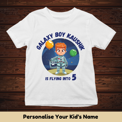 Galaxy Boy With Custom Kid Name & Age