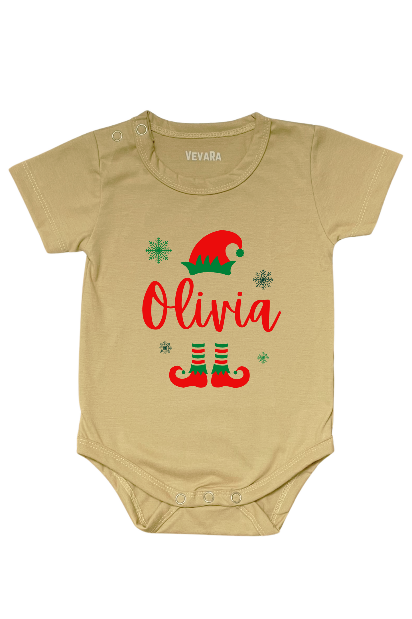 Little ELF With Custom Baby Name - Romper