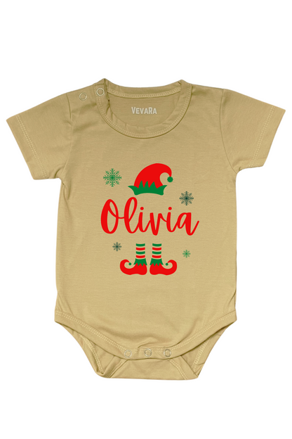 Little ELF With Custom Baby Name - Romper