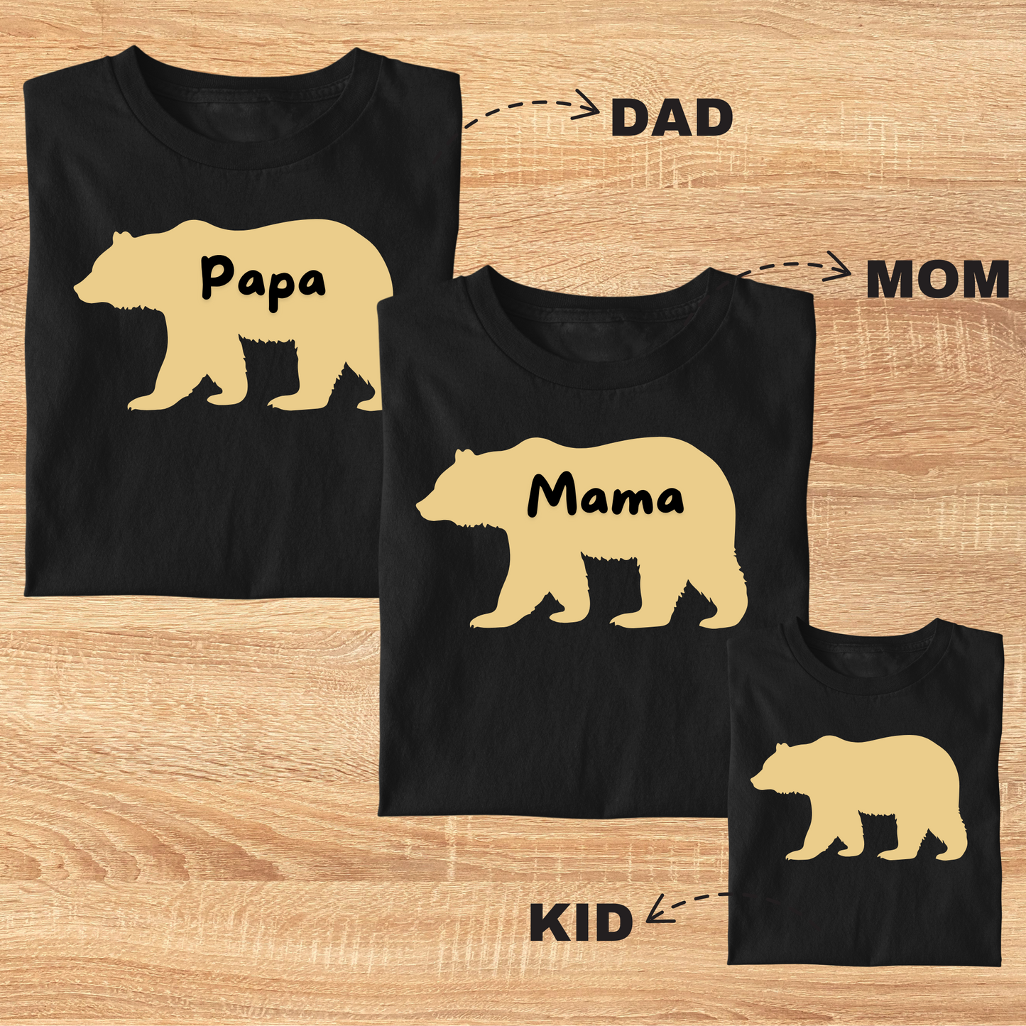 Bear Family Tee (Combo Of 3)