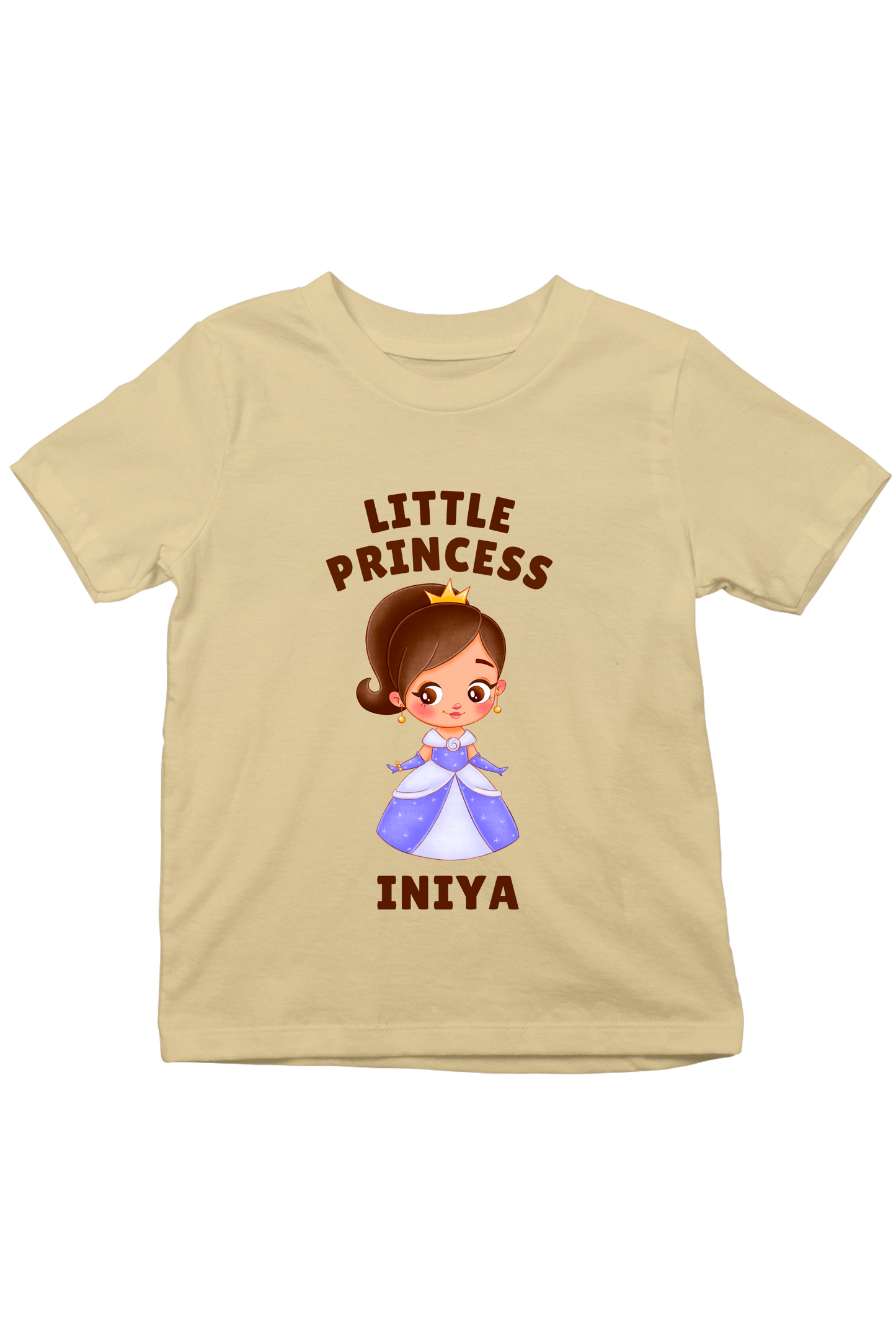 Little Princess With Custom Kid Name - Kids Tee