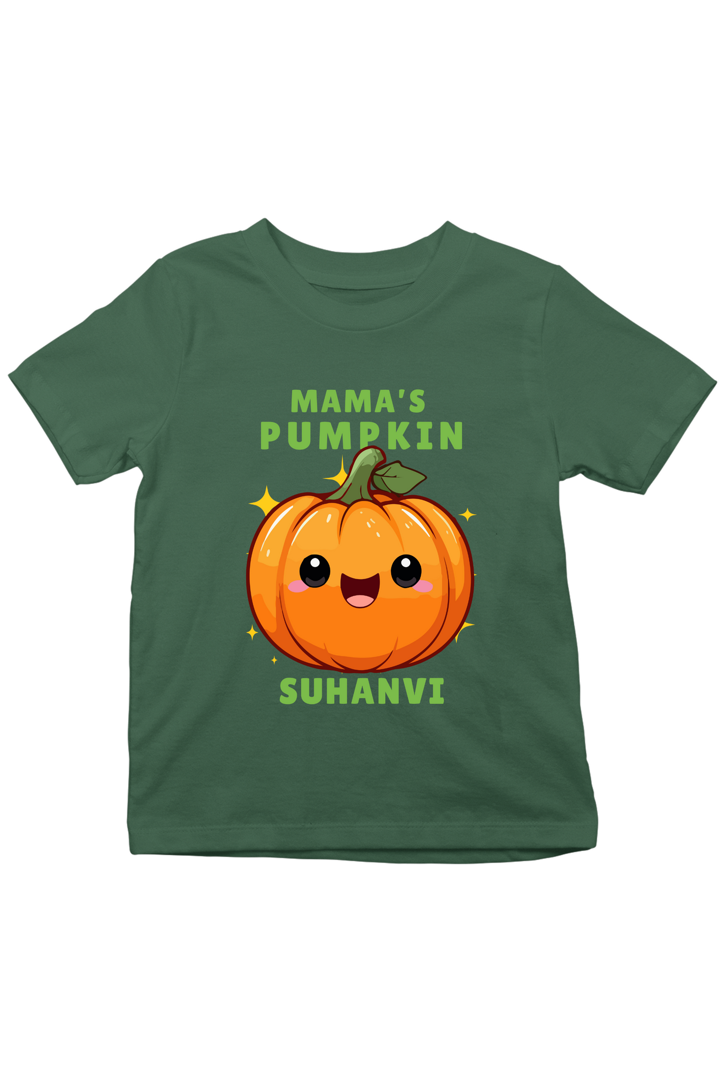 Mama's Pumpkin With Custom Kid Name - Kids Tee