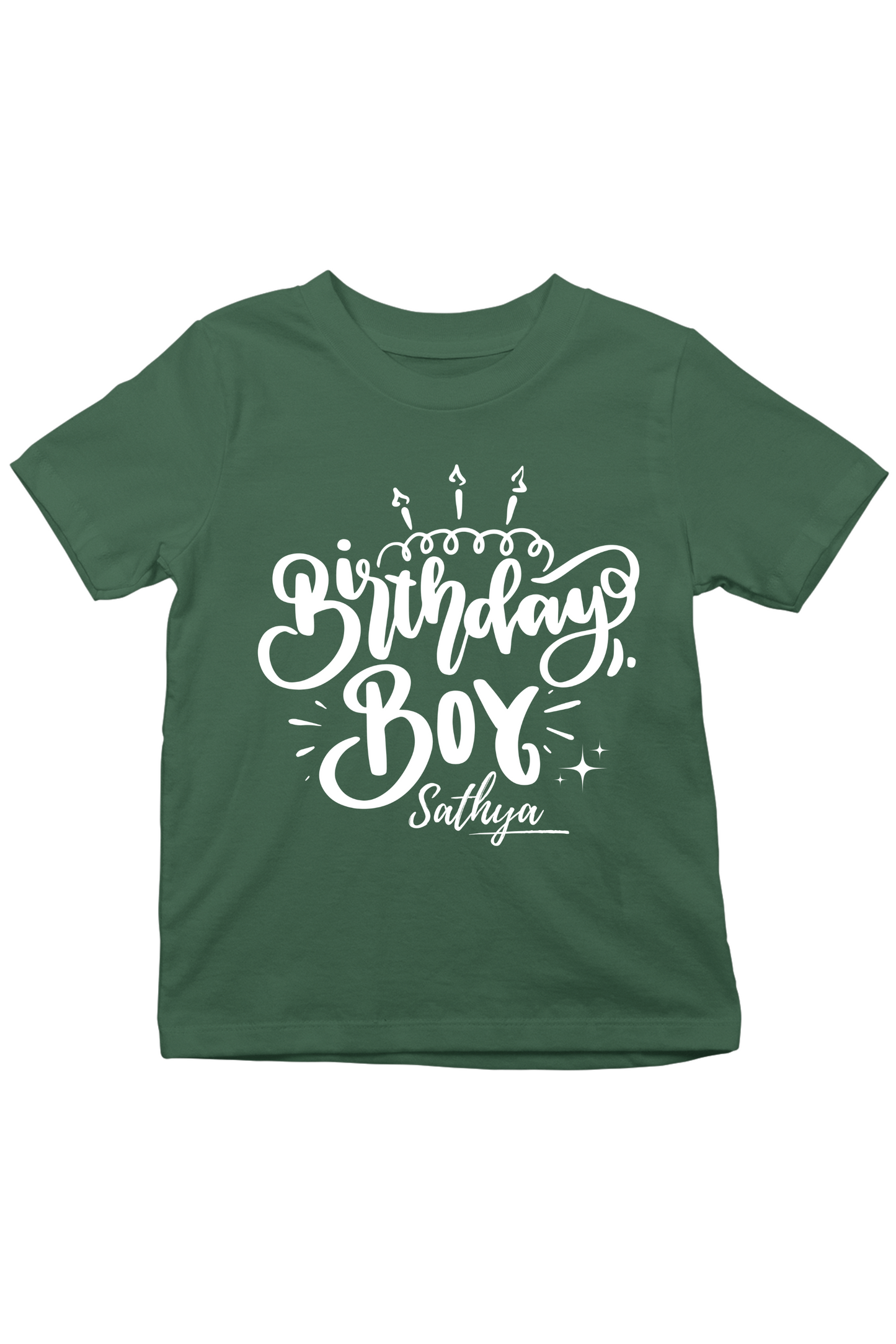 Birthday Boy With Custom Kid Name - Kids Tee