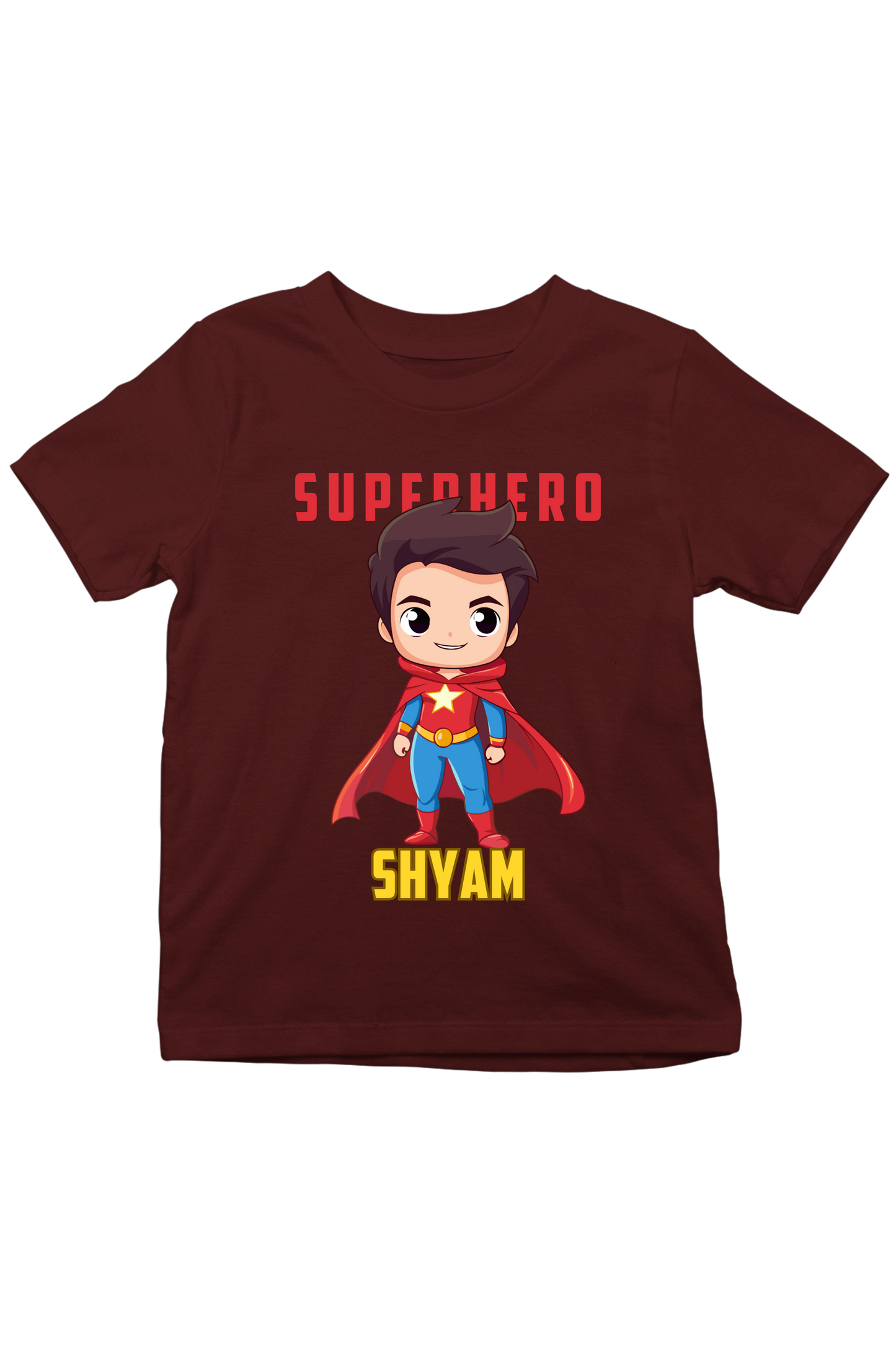 Superhero With Custom Kids Name Tee