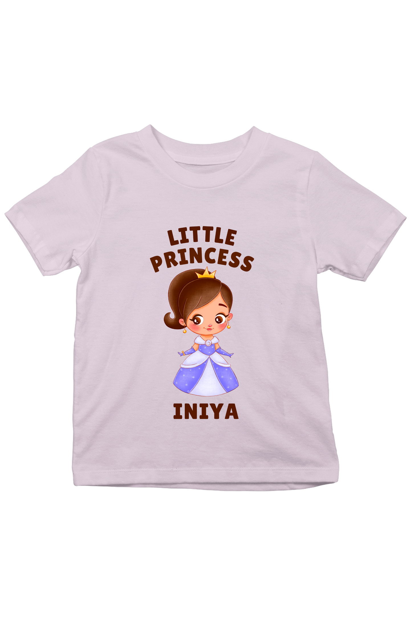 Little Princess With Custom Kid Name - Kids Tee