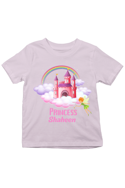 Princess With Custom Kid Name - Kids Tee