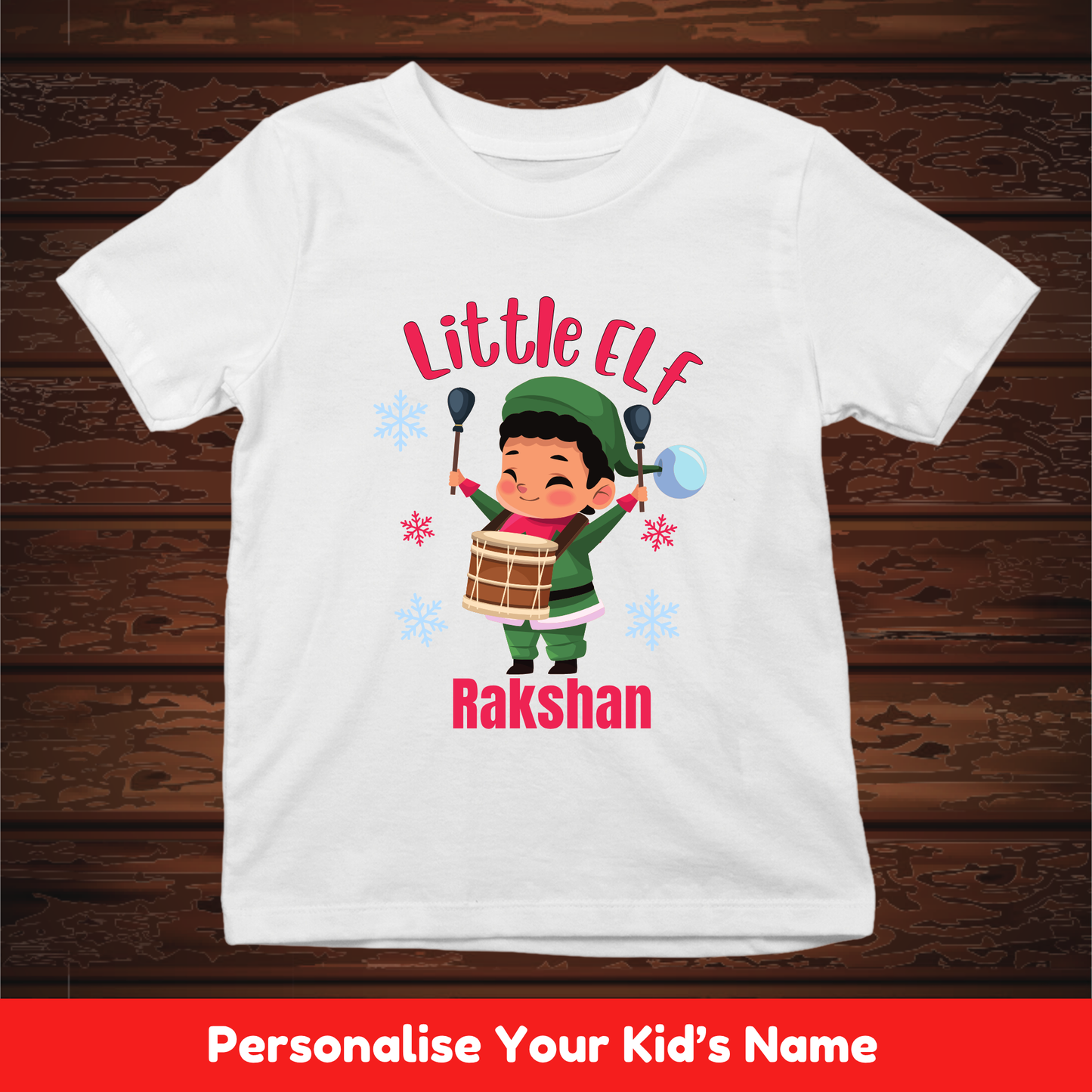 Little ELF Drums With Custom Kids Name