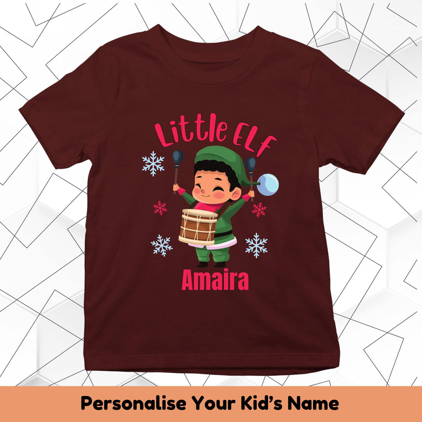 Little ELF Drums With Custom Kids Name