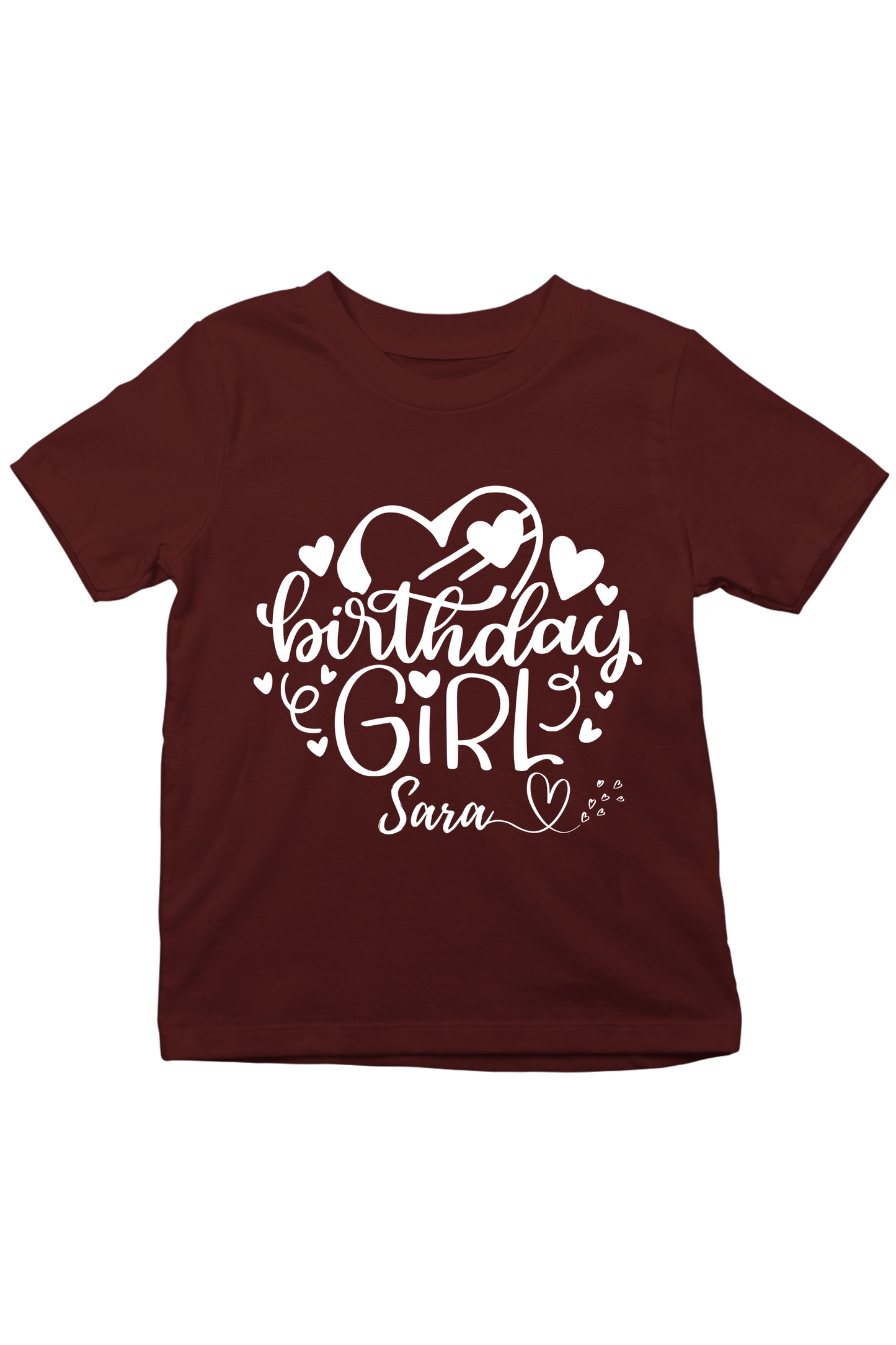 Birthday Girl With Custom Kid Name - Kids Tee