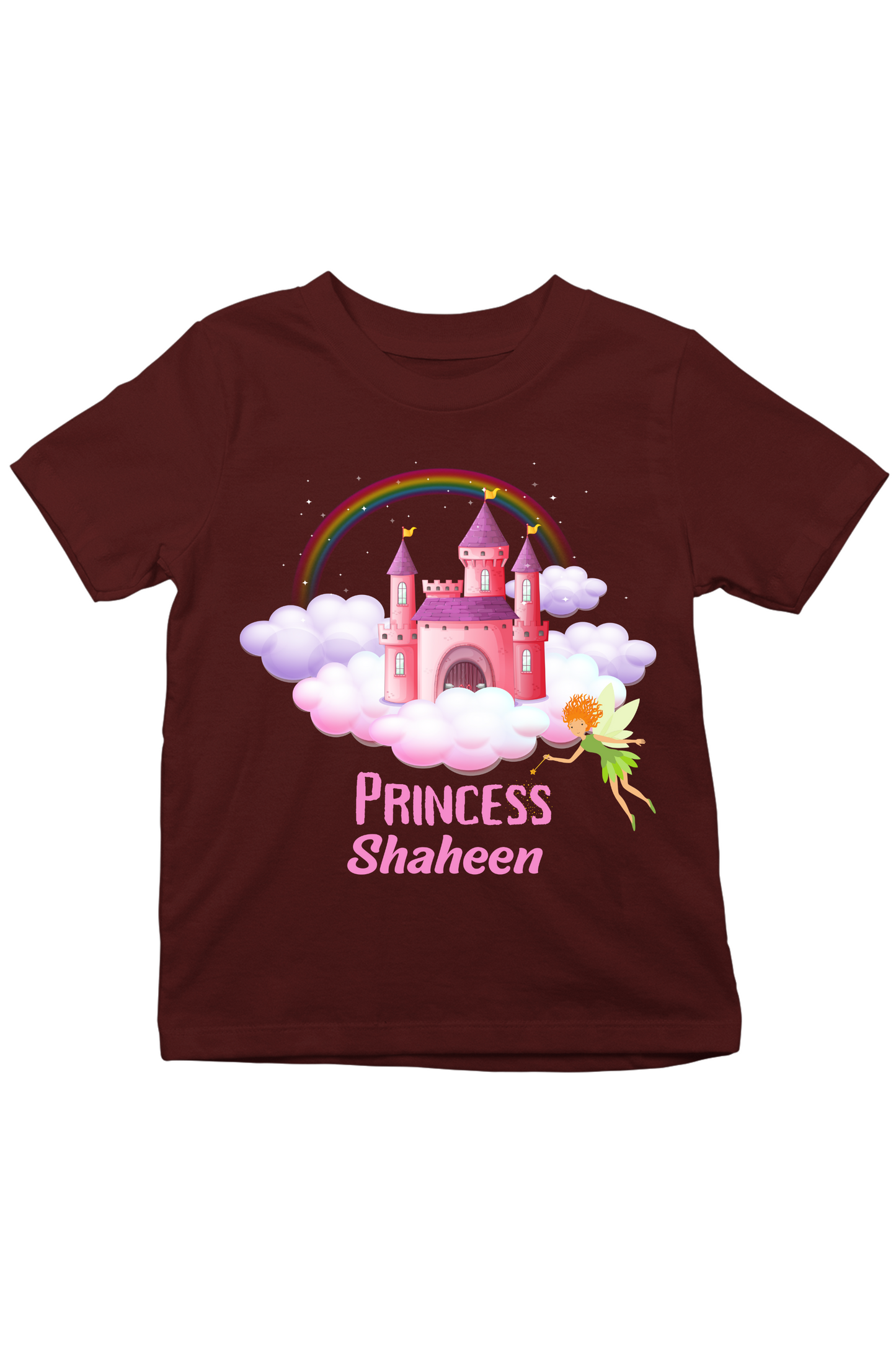 Princess With Custom Kid Name - Kids Tee