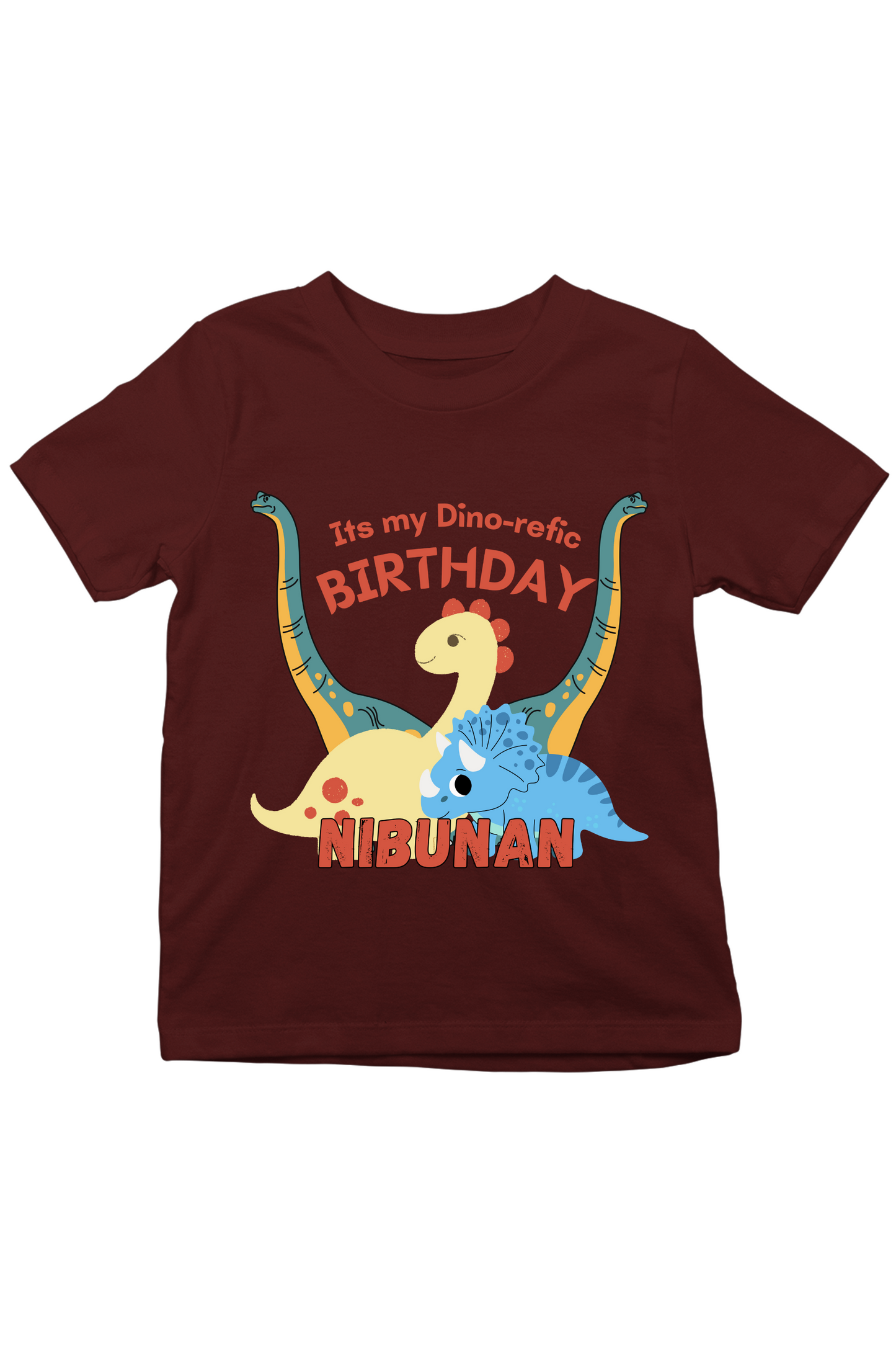 Dino-Refic Birthday With Custom Kid Name - Kids Tee