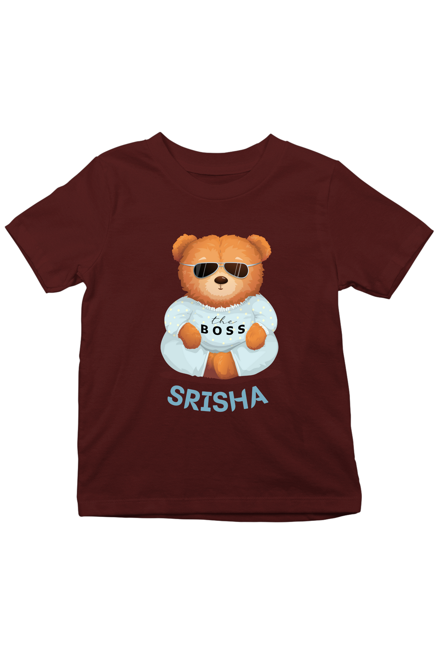 The Boss With Custom Kid Name - Kids Tee