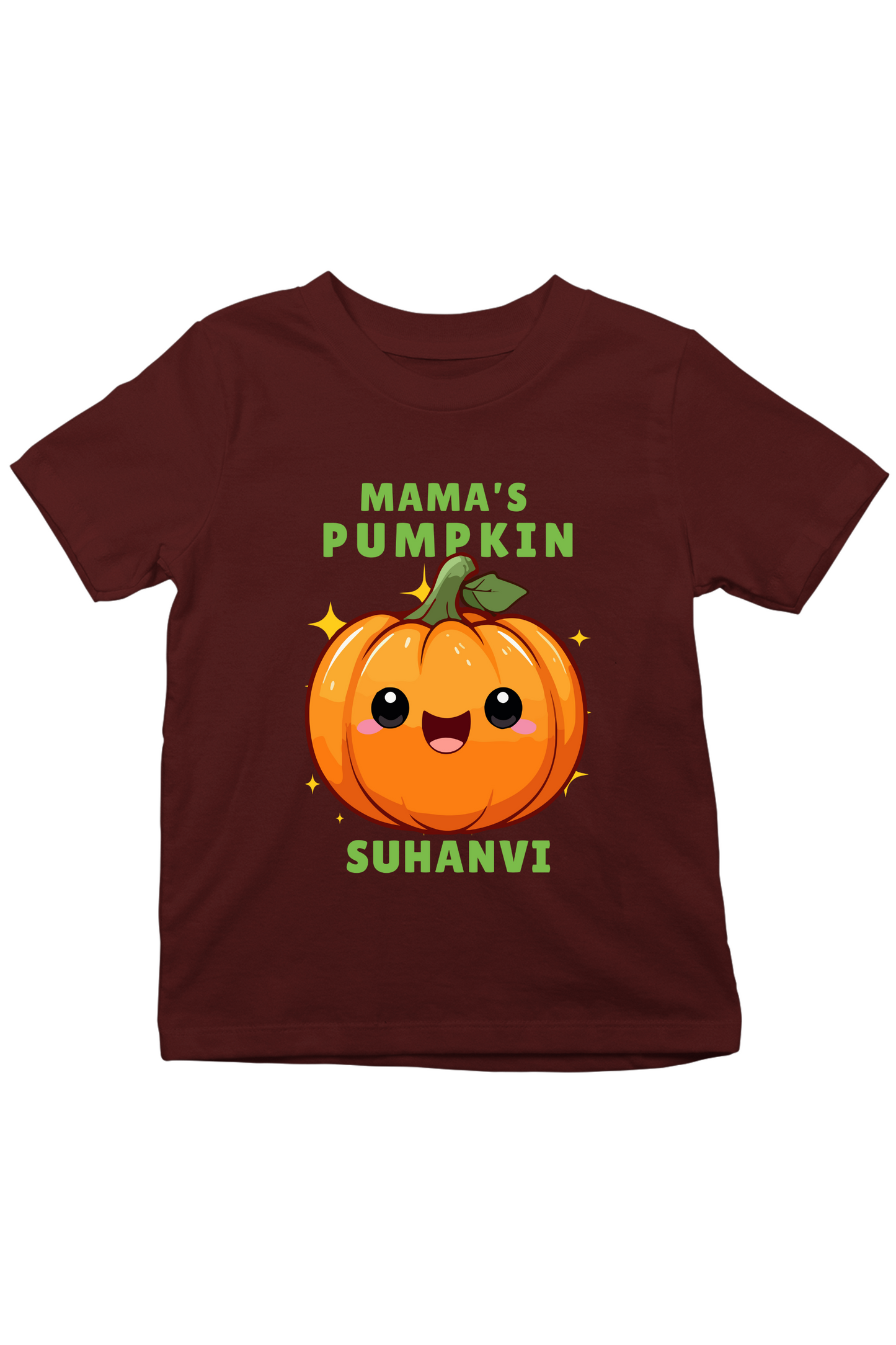 Mama's Pumpkin With Custom Kid Name - Kids Tee