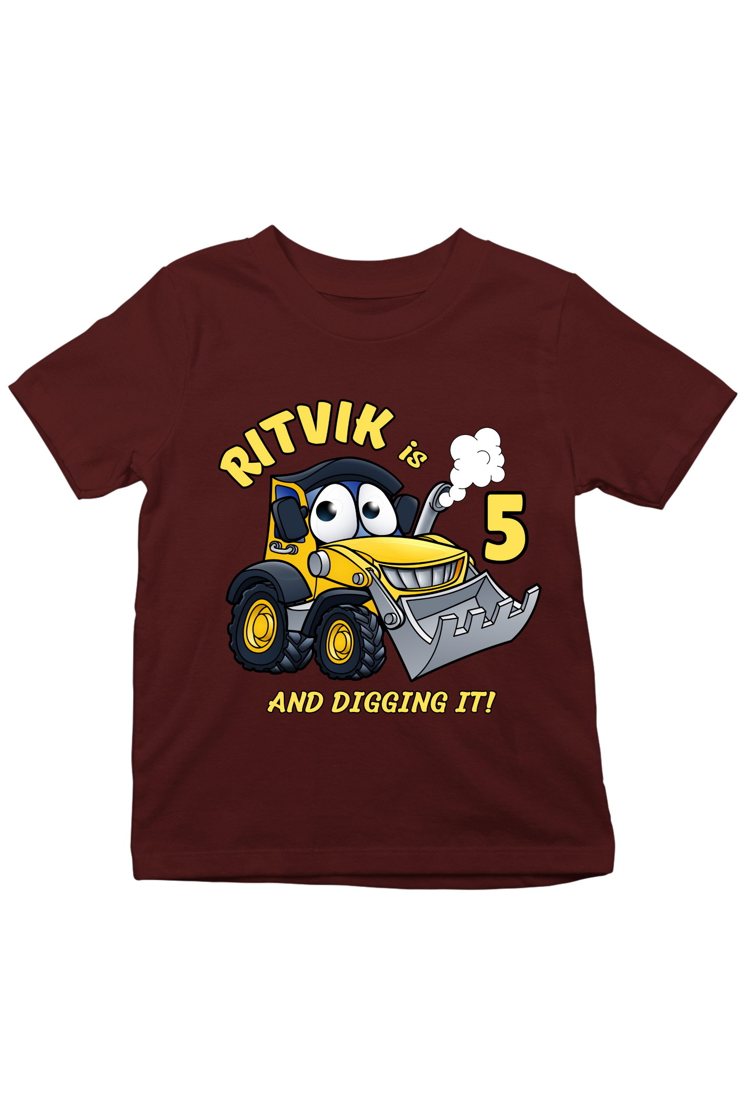 Digging It With Custom Kid Name & Age - Kids Tee