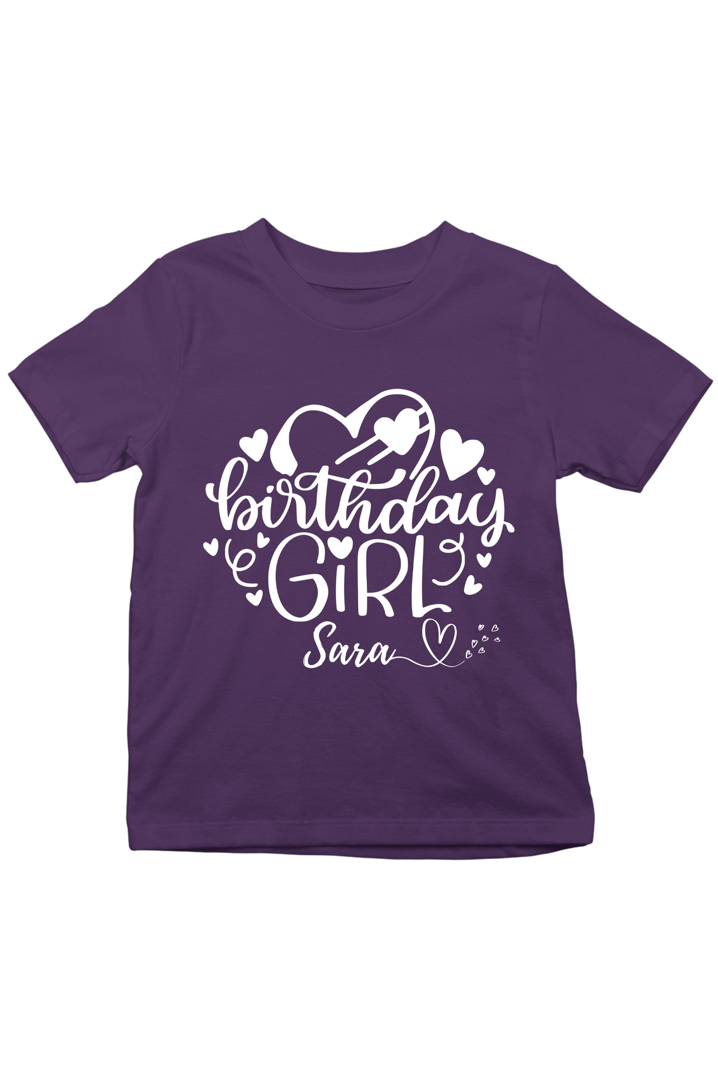 Birthday Girl With Custom Kid Name - Kids Tee