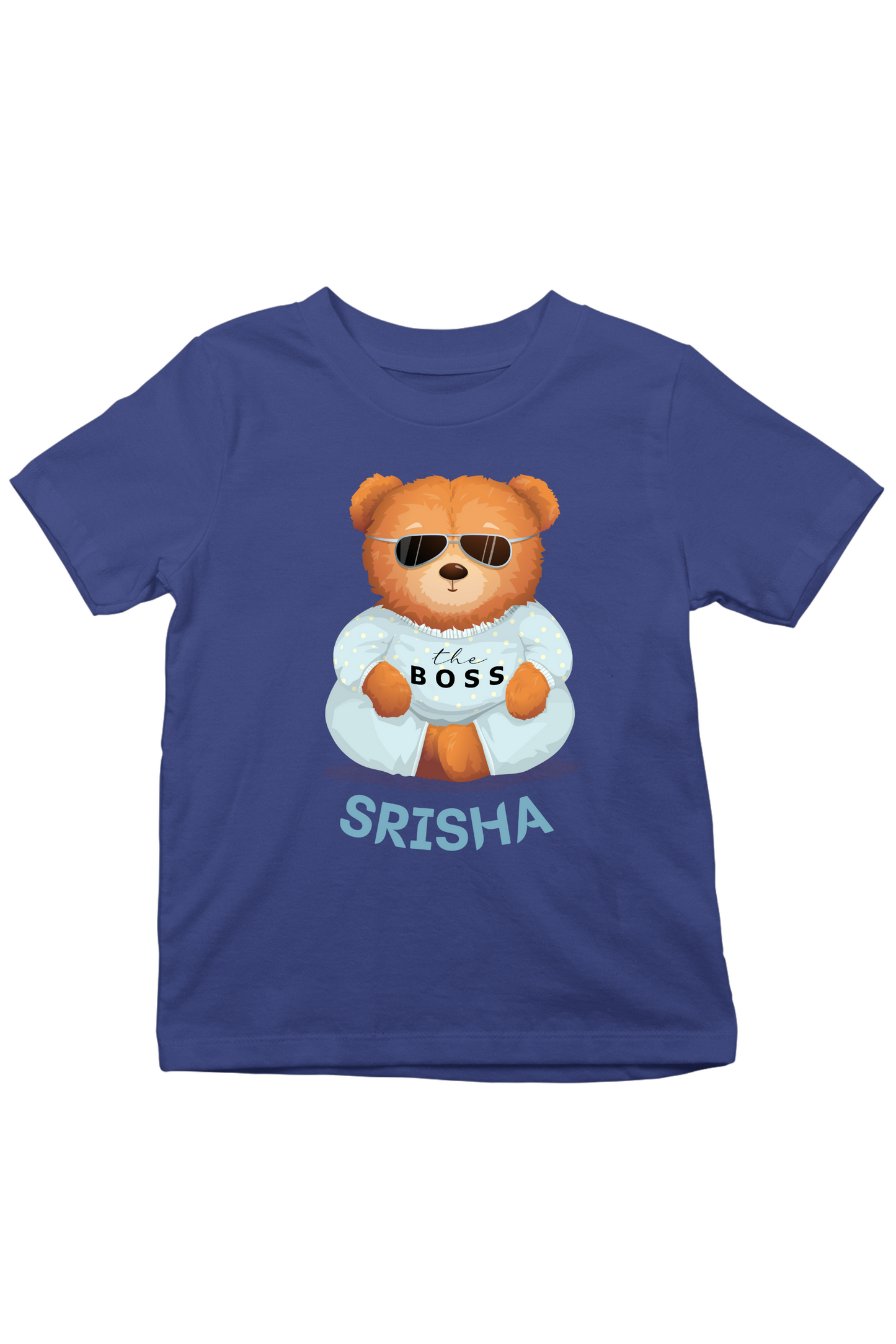 The Boss With Custom Kid Name - Kids Tee