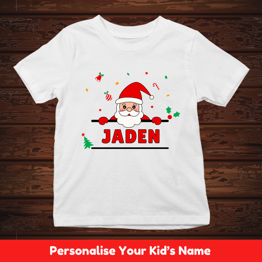 Santa With Custom Kid Name