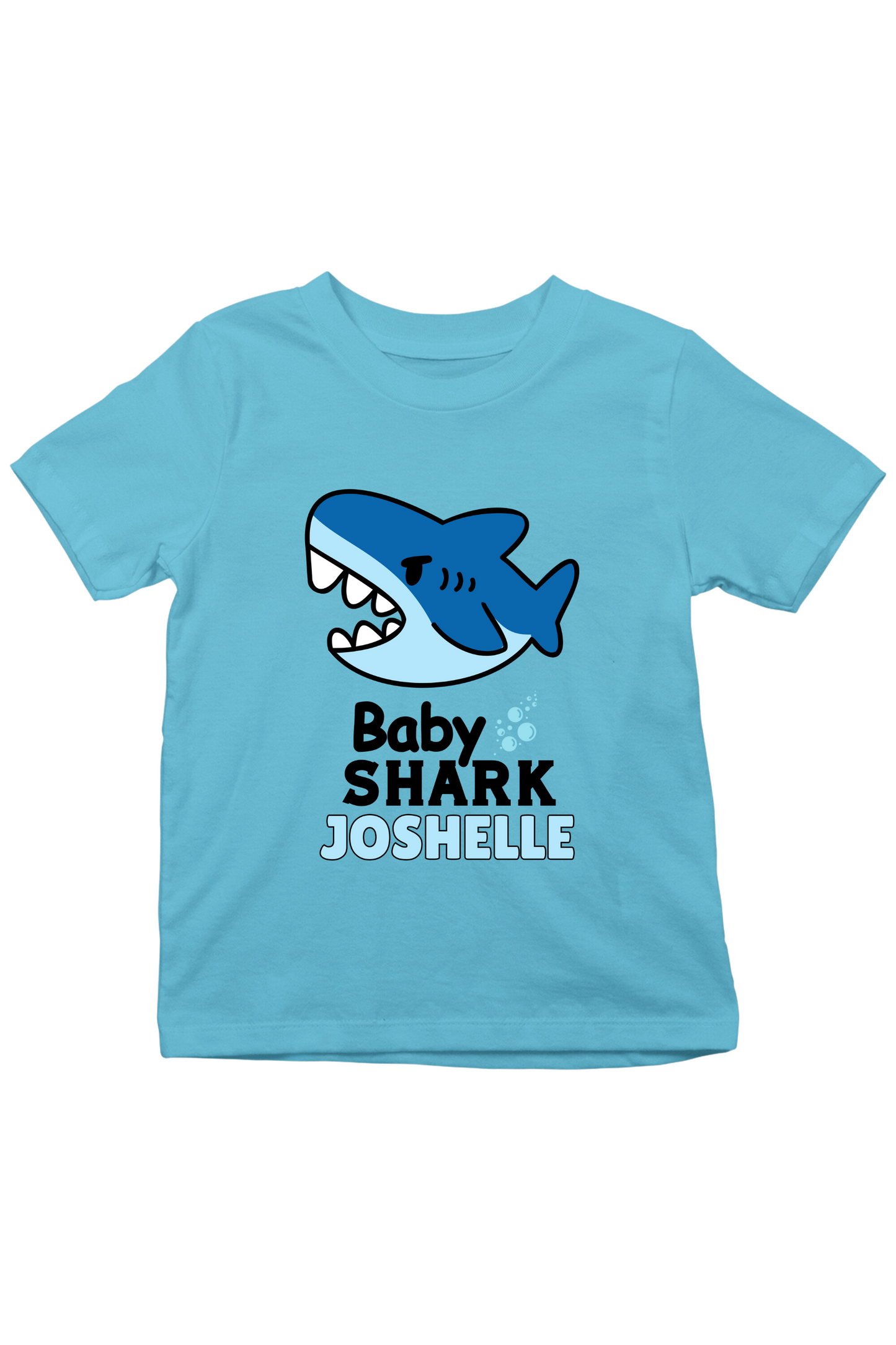 Baby Shark With Custom Kid Name - Kids Tee