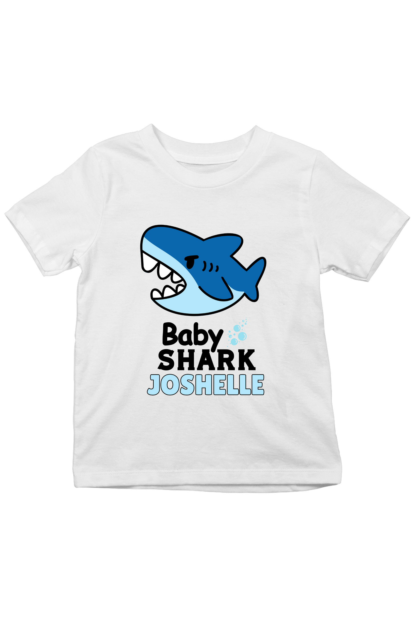 Baby Shark With Custom Kid Name - Kids Tee