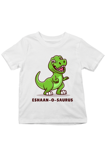 Dino-O-Saurus With Custom Kids Name Tee