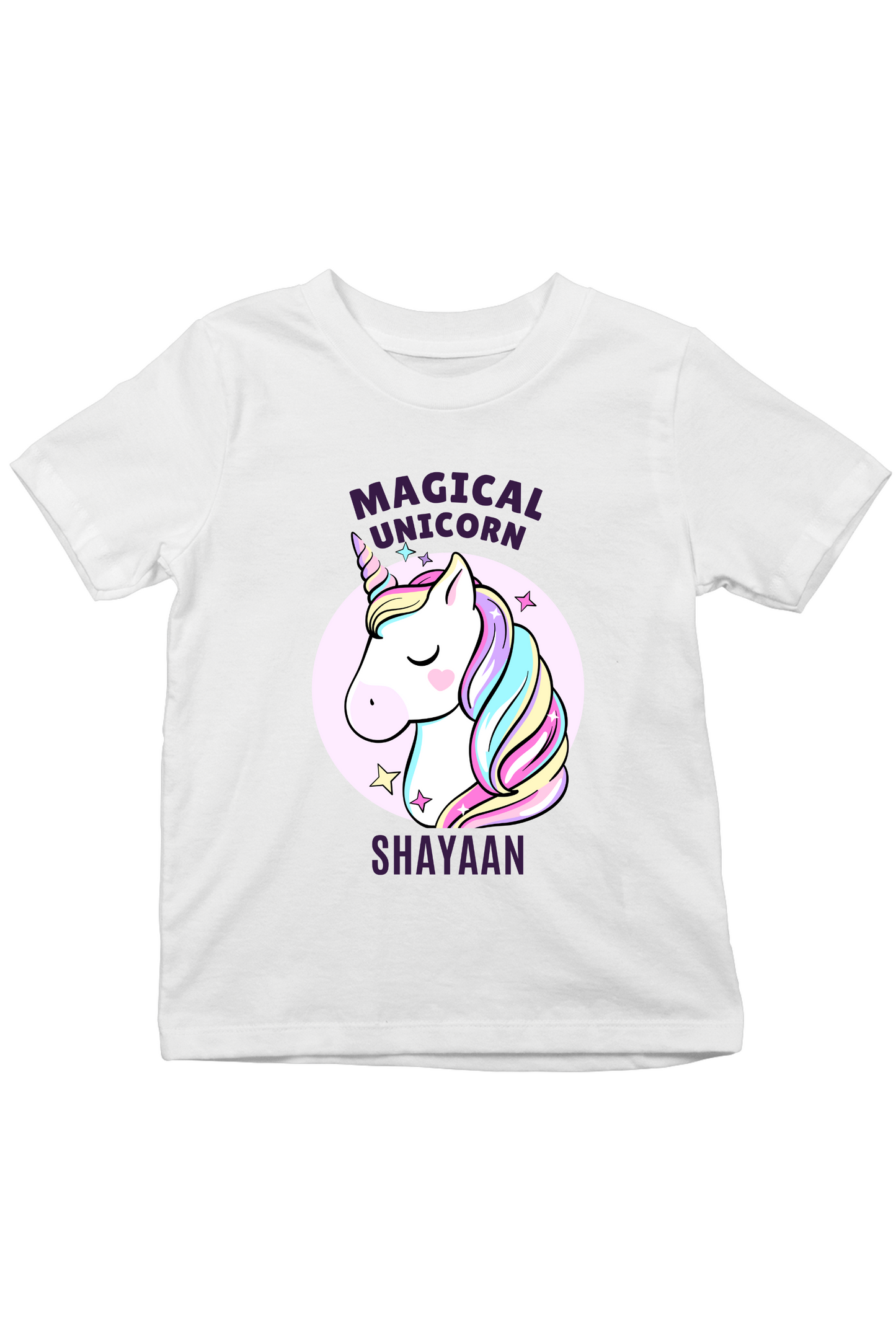 Magical Unicorn With Custom Kid Name - Kids Tee