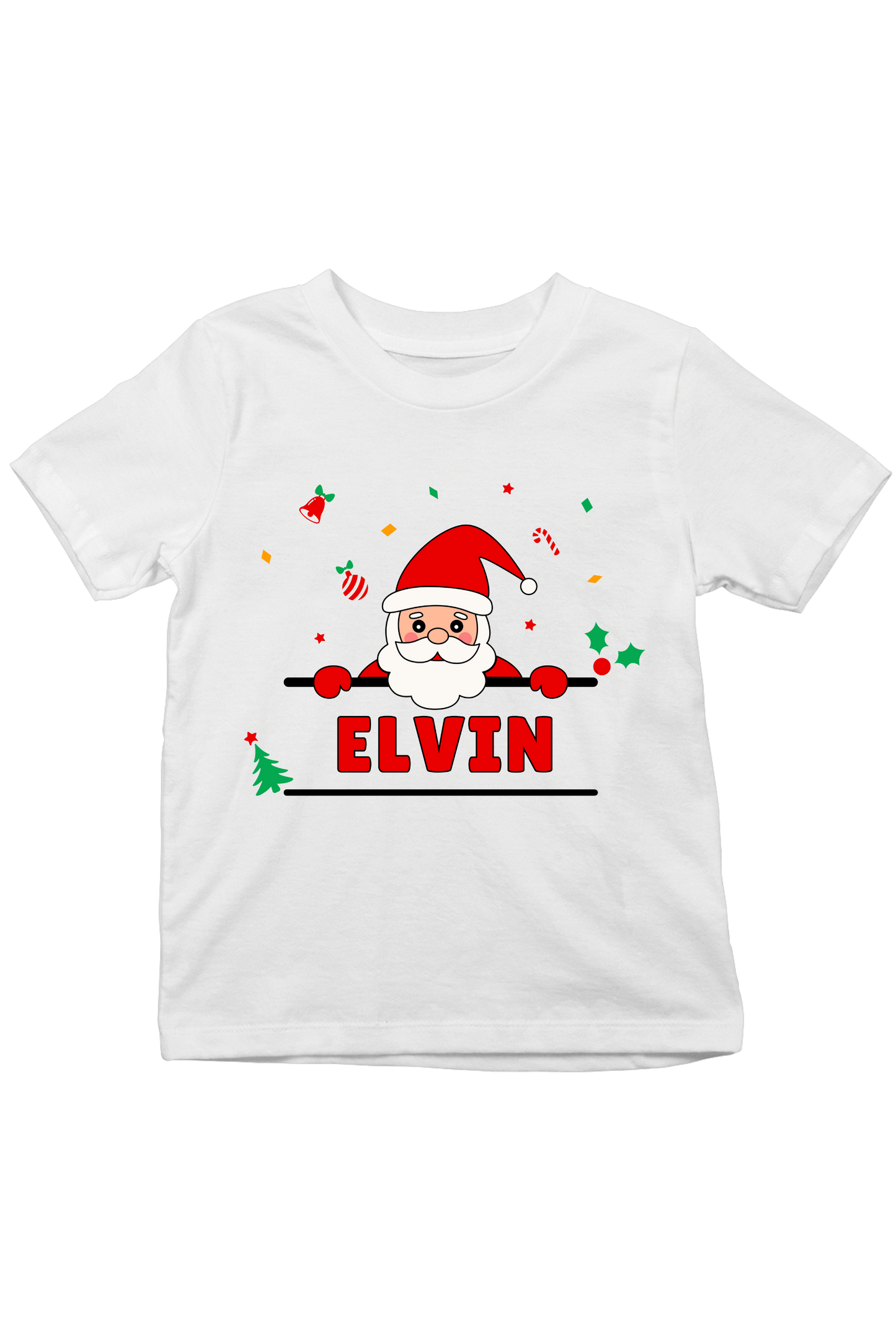 Santa With Custom Kid Name