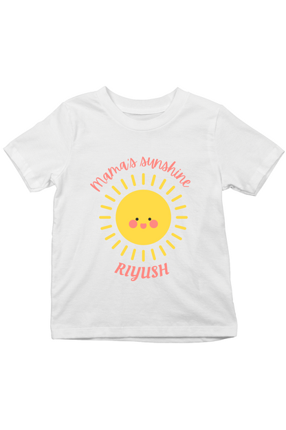 Mama's Sunshine With Custom Kid Name - Kids Tee