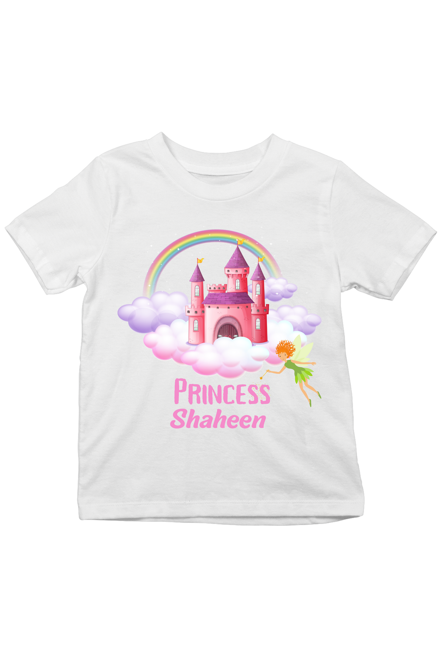 Princess With Custom Kid Name - Kids Tee